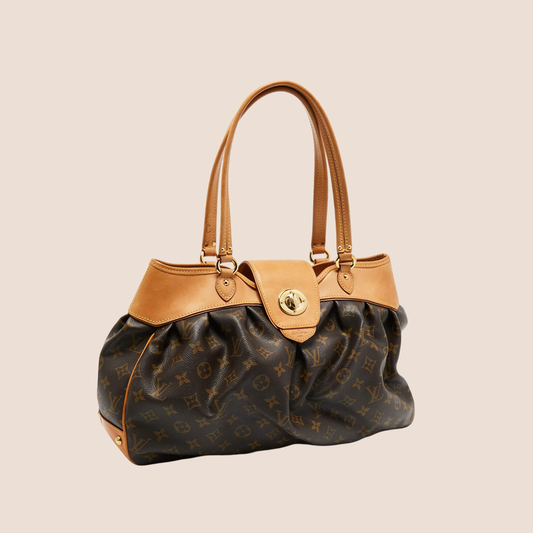 LOUIS VUITTON BROWN MONOGRAM CANVAS BOETIE MM BAG