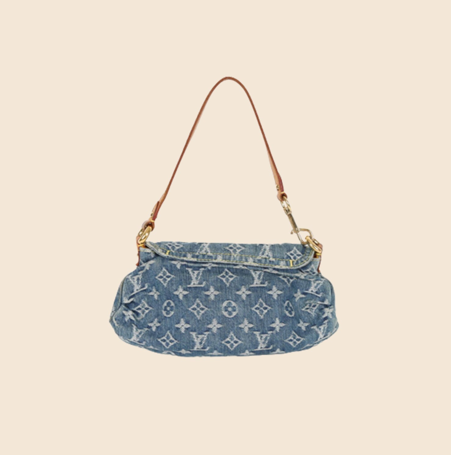 LOUIS VUITTON LIMITED EDITION MONOGRAM DENIM PLEATY RAYE BAG – RDB