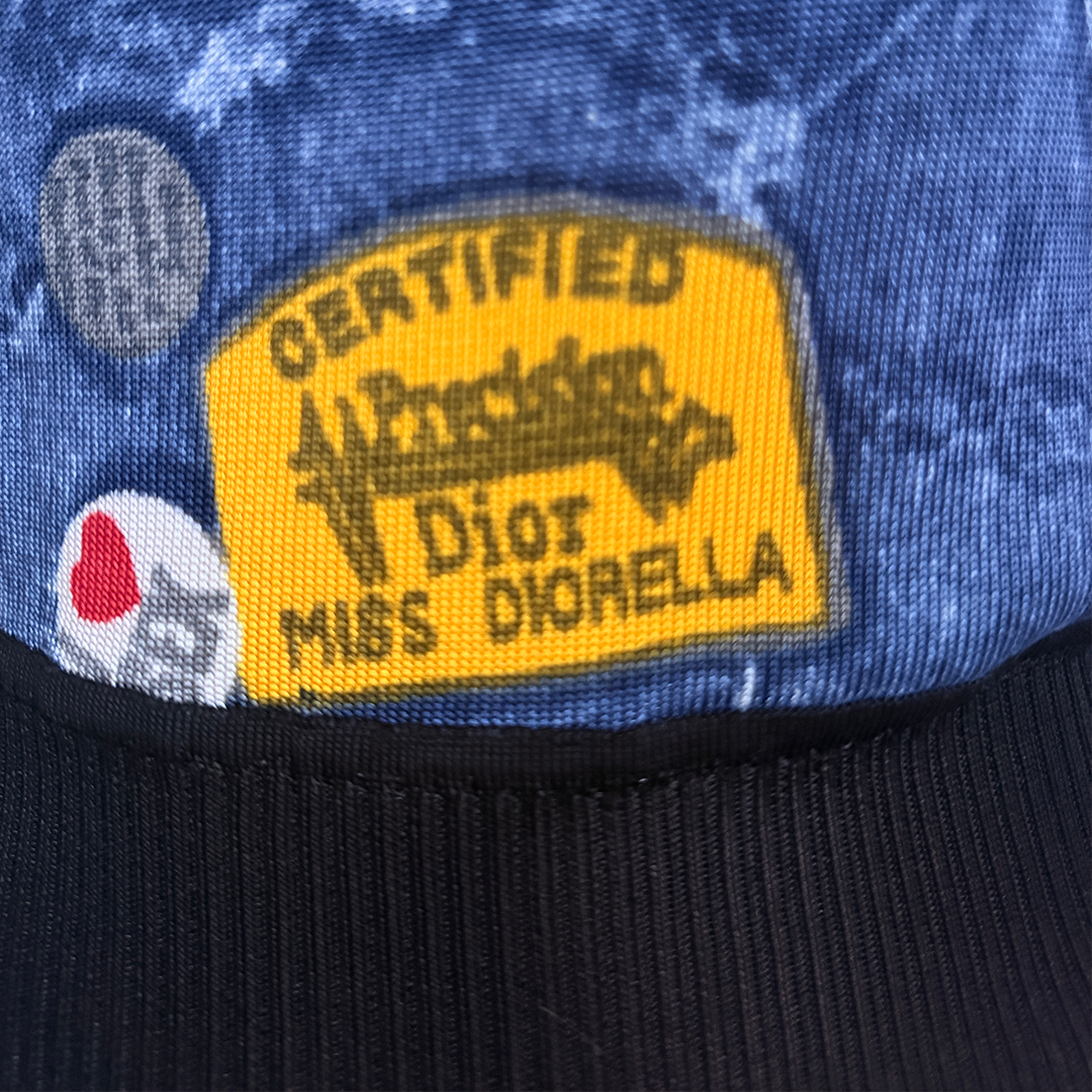 CHRISTIAN DIOR 'MISS DIORELLA' DENIM PRINT TOP