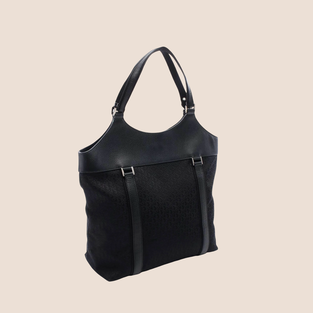 CHRISTIAN DIOR BLACK DIORISSIMO STREET CHIC TOTE BAG