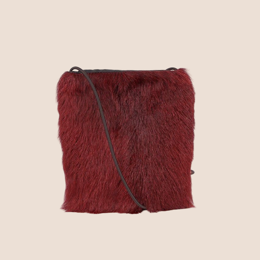 PRADA SPORT 1999 RED FUR CROSSBODY BAG