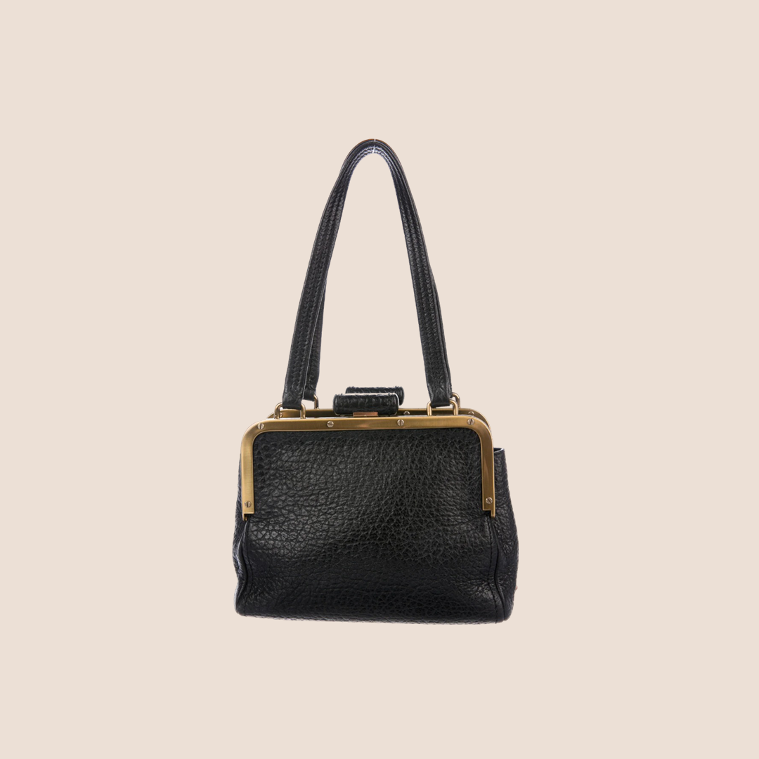 PRADA 2000s BLACK BERLINO FRAME BAG – RDB