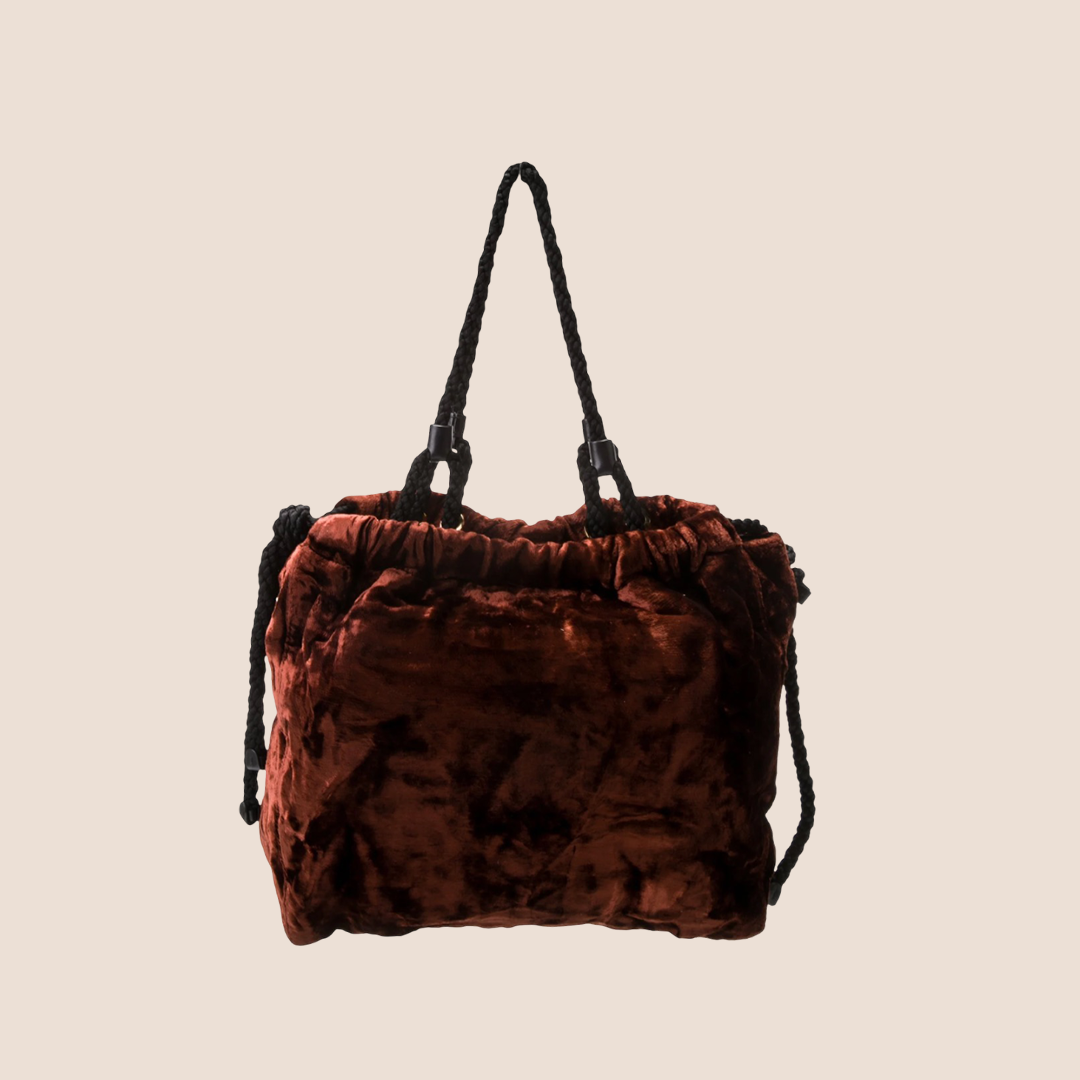 MIU MIU 2000 RED VELVET SHOULDER BAG