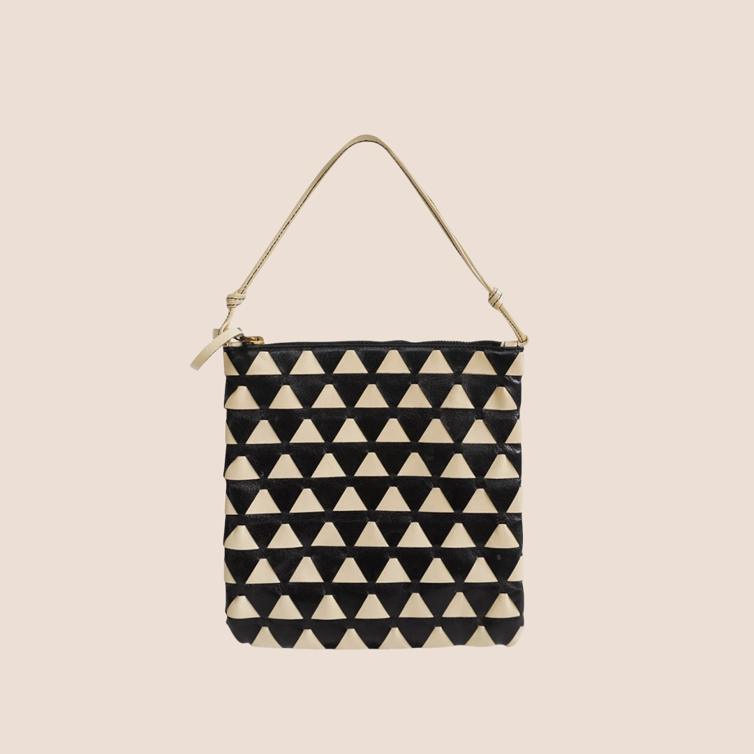 MIU MIU 2000 TRIANGLE GEOMETRIC MINI BAG