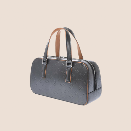 LOUIS VUITTON GREY MONOGRAM MAT SHELTON BAG