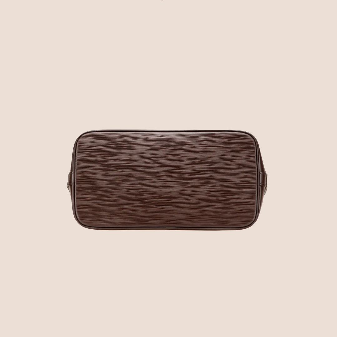 LOUIS VUITTON BROWN EPI LEATHER ALMA BAG