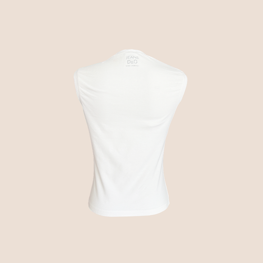 DOLCE & GABBANA "WEIRD" PRINT SLEEVELESS TANK TOP