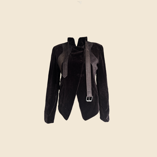 CHLOÉ FALL 2002 RUNWAY BROWN CHOCOLATE HORSE RIDER JACKET