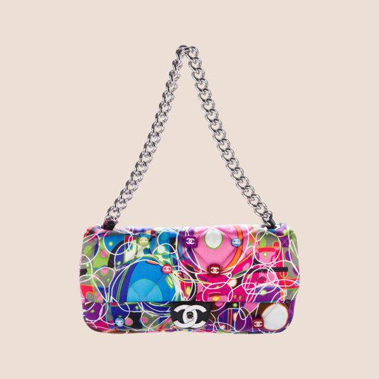 CHANEL 2008 MULTICOLOR KALEIDOSCOPE FLAP BAG