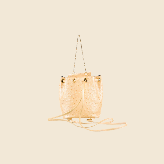 GIANNI VERSACE 90s MINI OSTRICH BACKPACK