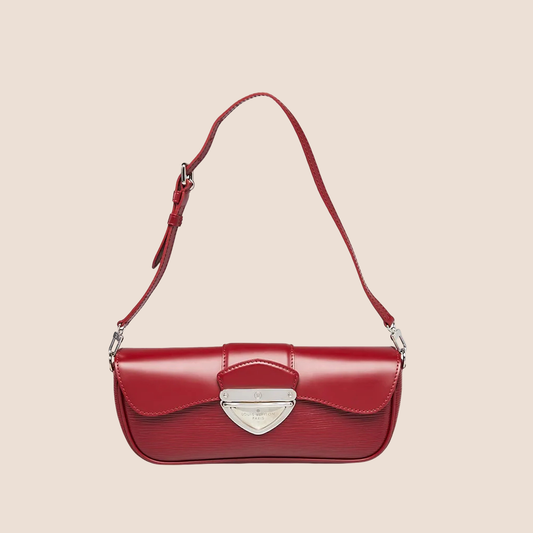 LOUIS VUITTON RED EPI LEATHER MONTAIGNE SHOULDER BAG