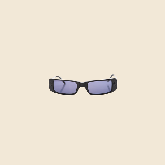 CHANEL 90s BLACK CC RECTANGLE SUNGLASSES