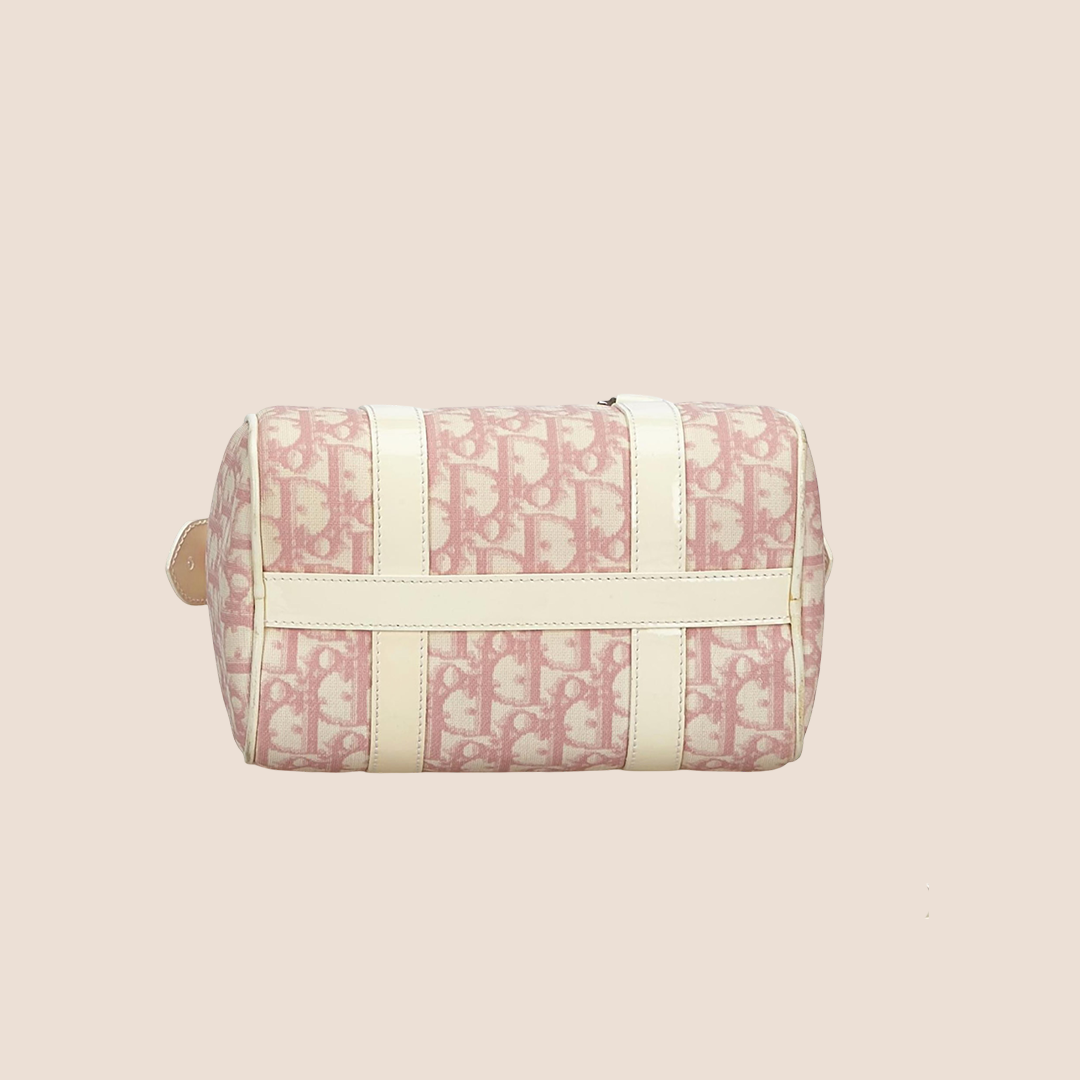 CHRISTIAN DIOR 2004 PINK TROTTER MINI BOSTON BAG