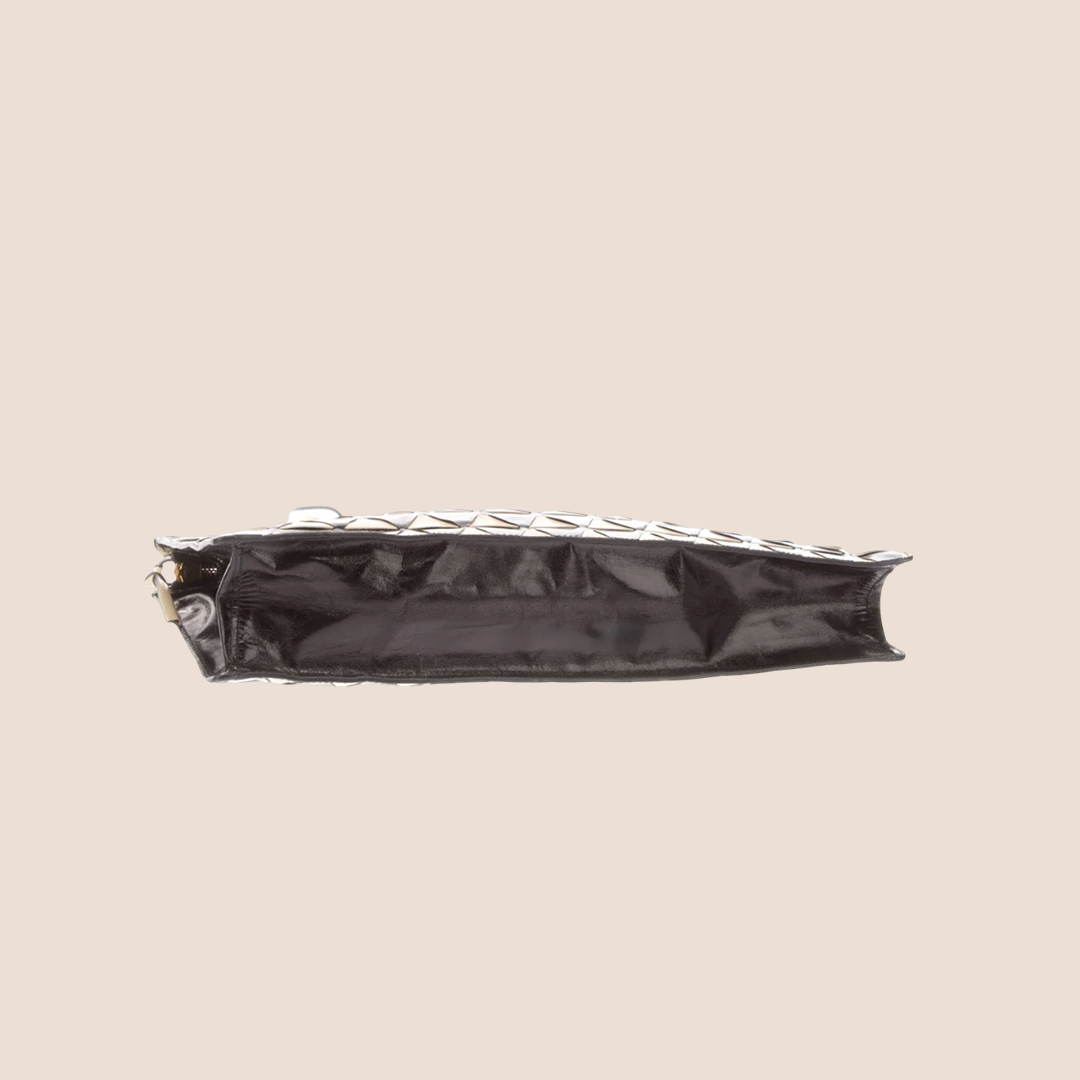 MIU MIU 2000 TRIANGLE GEOMETRIC TOP HANDLE BAG