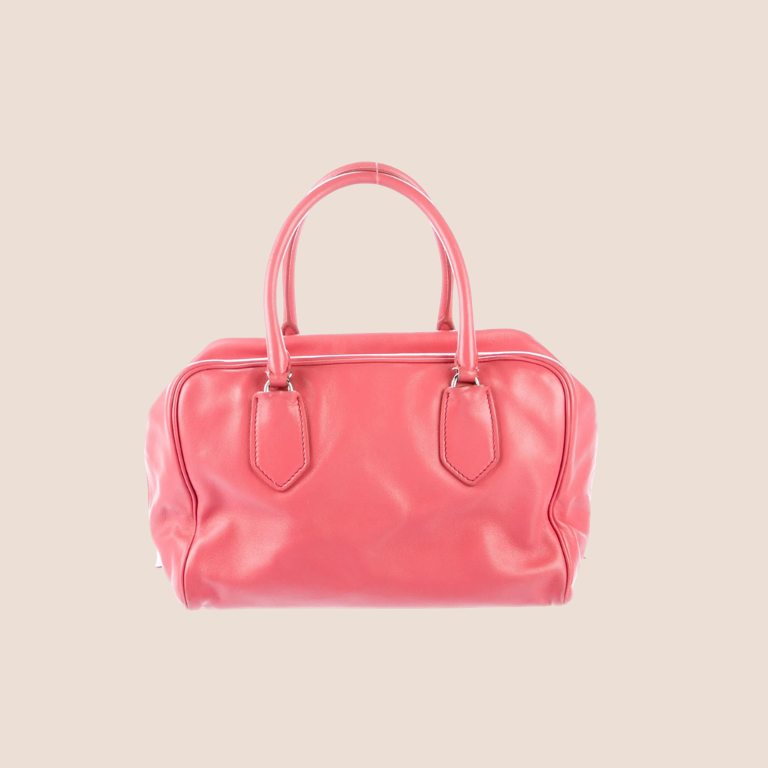 PRADA SOFT PINK LEATHER MINI BAULETTO BAG