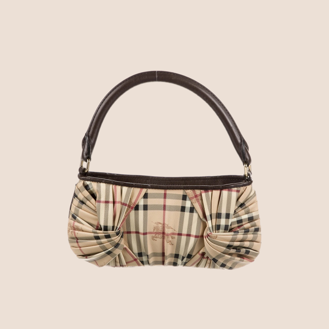 BURBERRY NOVA CHECK KNOT BAGUETTE BAG – RDB