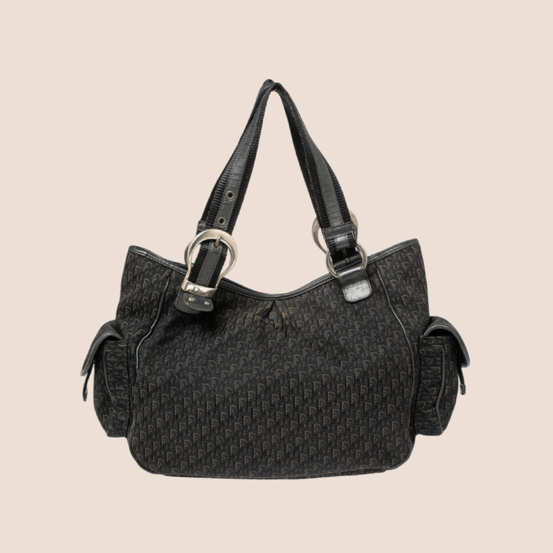 CHRISTIAN DIOR BLACK DIORISSIMO STREET CHIC POCKET SATCHEL – RDB CHRISTIAN DIOR BLACK DIORISSIMO STREET CHIC POCKET SATCHEL – RDB