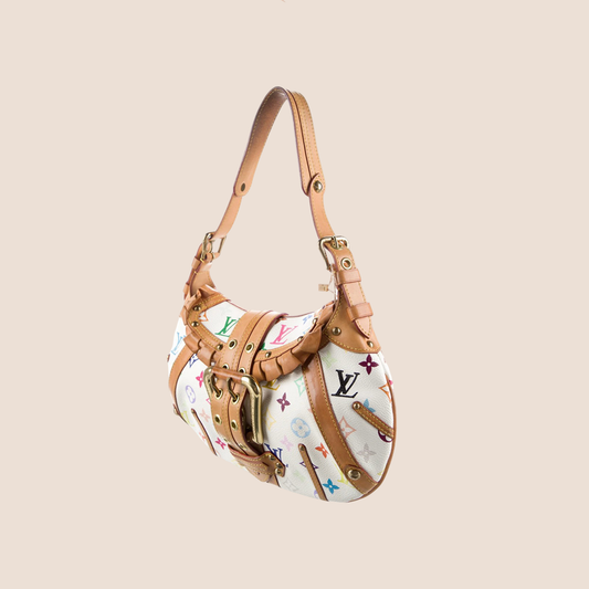 LOUIS VUITTON WHITE MULTICOLOR MONOGRAM LEONOR BAG