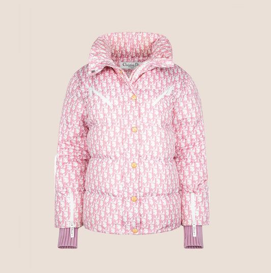 CHRISTIAN DIOR 2004 PINK GIRLY TROTTER PUFFER JACKET