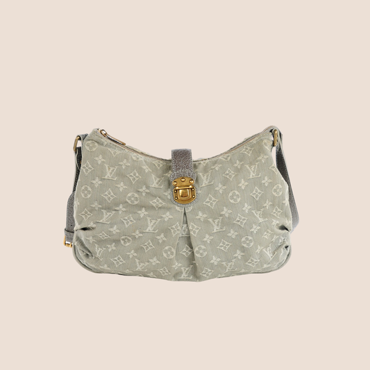 LOUIS VUITTON GREY MONOGRAM DENIM SLIGHTLY BAG