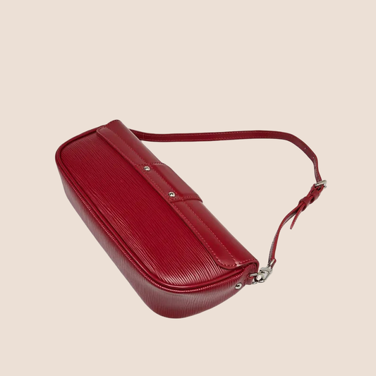 LOUIS VUITTON RED EPI LEATHER MONTAIGNE SHOULDER BAG