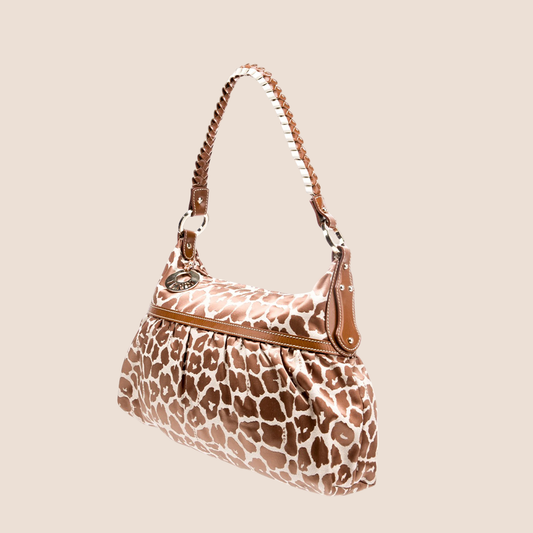 FENDI 2012 LEOPARD PRINT CHEF HOBO BAG