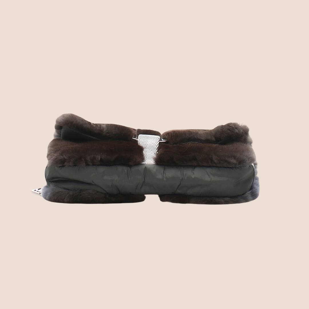 CHANEL 2005 LIMITED EDITION RABBIT FUR FLAP BAG