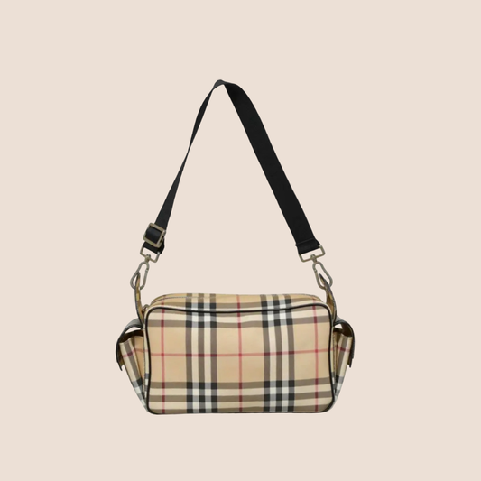 BURBERRY 2000 NOVA CHECK CAMERA BAG