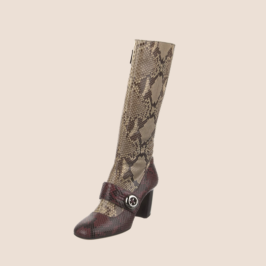PRADA 2000 BICOLOR SNAKESKIN BOOTS