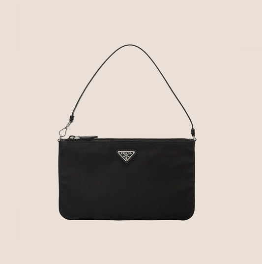 PRADA 2000 BLACK TESSUTO NYLON MINI POCHETTE