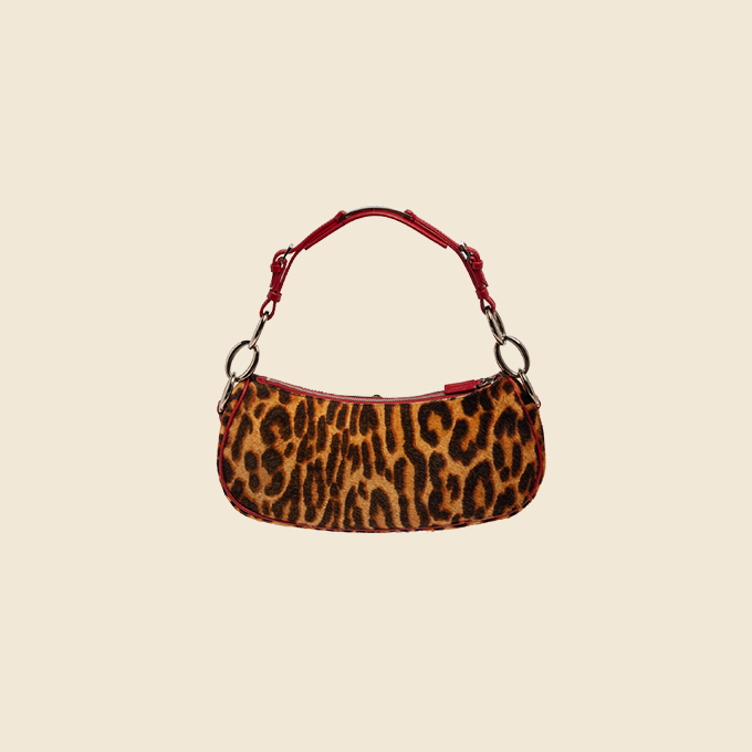 Very leopard top print bag