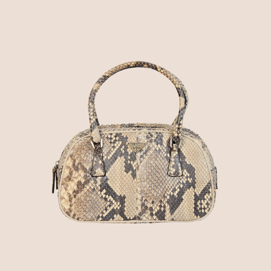 PRADA PYTHON SPORT BAULETTO BAG