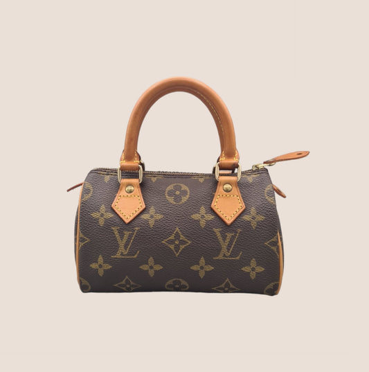 LOUIS VUITTON BROWN MONOGRAM MINI SPEEDY BAG