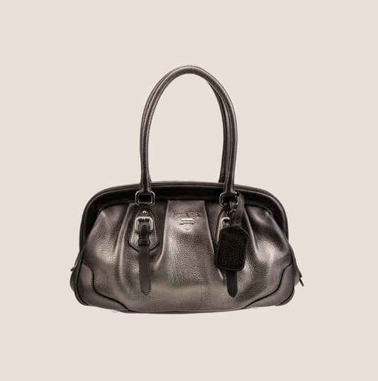 PRADA 2000 VITELLO DAINO ANTIK FRAME BAG