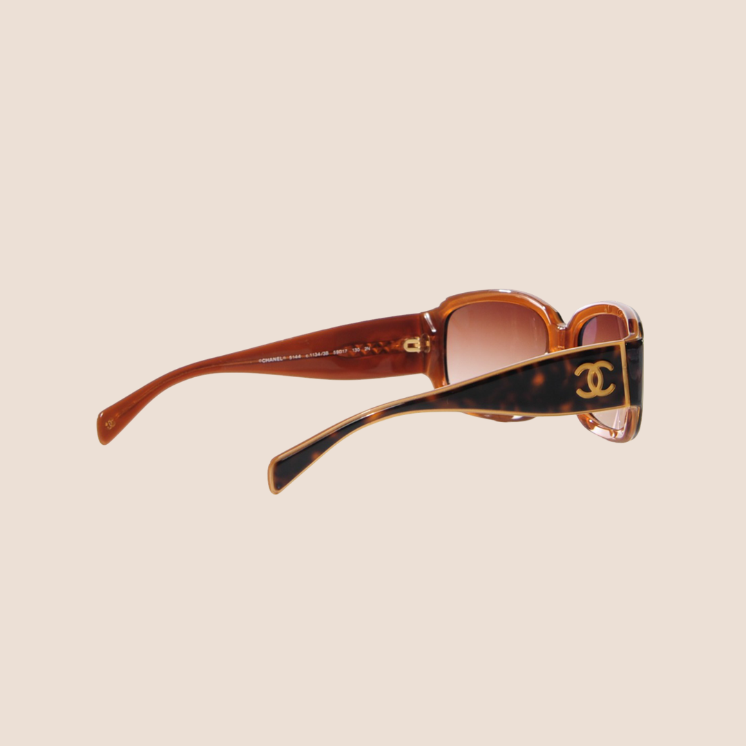 Chanel tortoise shell glasses sales
