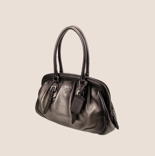 PRADA 2000 VITELLO DAINO ANTIK FRAME BAG