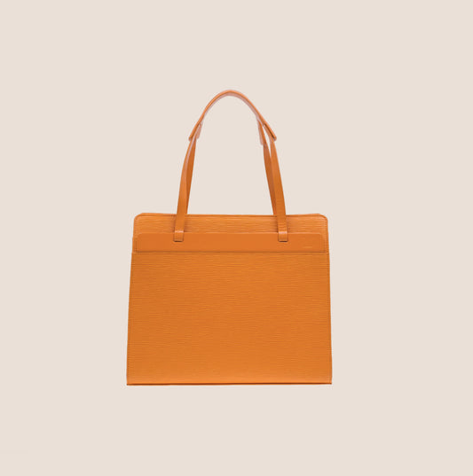 LOUIS VUITTON ORANGE EPI CROISETTE PM TOTE BAG