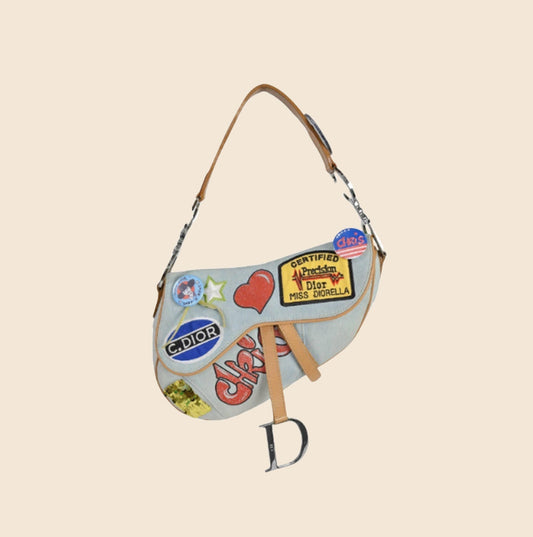 Vintage Christian Dior Monogram Barrel Baguette Handbag – Recess