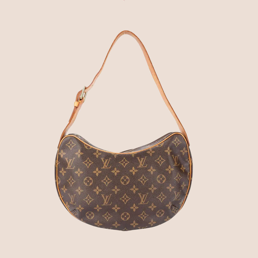 LOUIS VUITTON BROWN MONOGRAM CROISSANT MM BAG