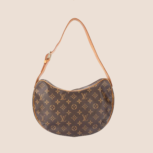 LOUIS VUITTON BROWN MONOGRAM CROISSANT MM BAG