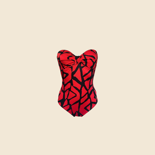 YVES SAINT LAURENT 1990s STRAPLESS SWIMSUIT