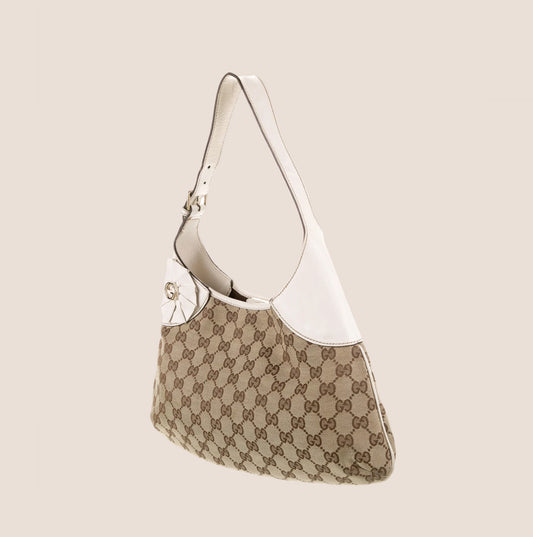 GUCCI GG CANVAS TROPHY SHOULDER BAG