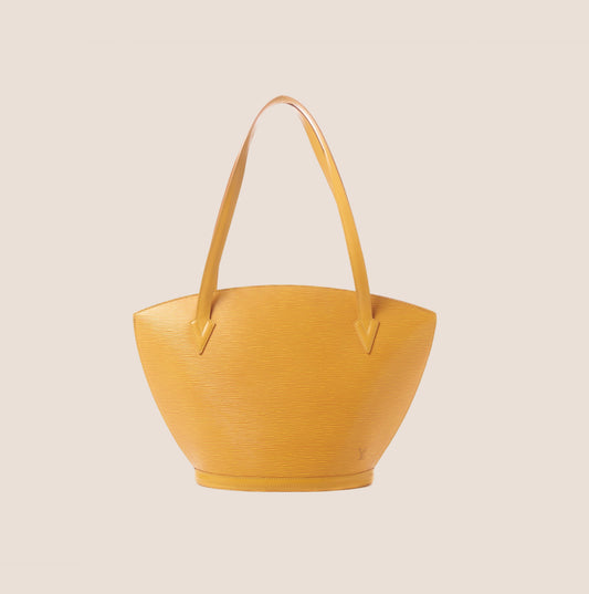 LOUIS VUITTON YELLOW EPI LEATHER SAINT JACQUES BAG
