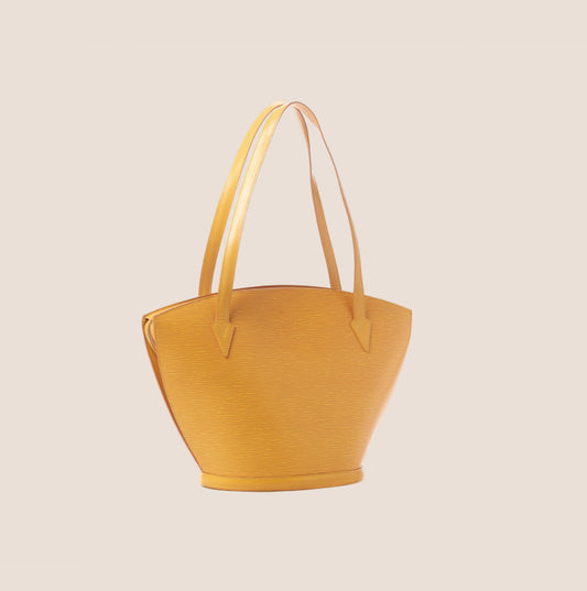 LOUIS VUITTON YELLOW EPI LEATHER SAINT JACQUES BAG