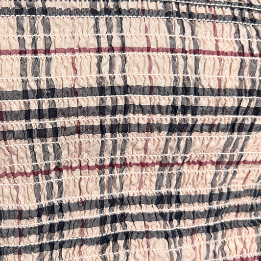BURBERRY NOVA CHECK STITCHED TUBE TOP