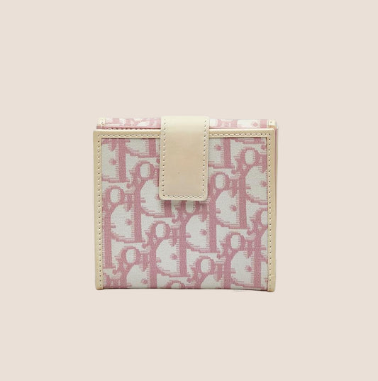 CHRISTIAN DIOR PINK TROTTER GIRLY WALLET