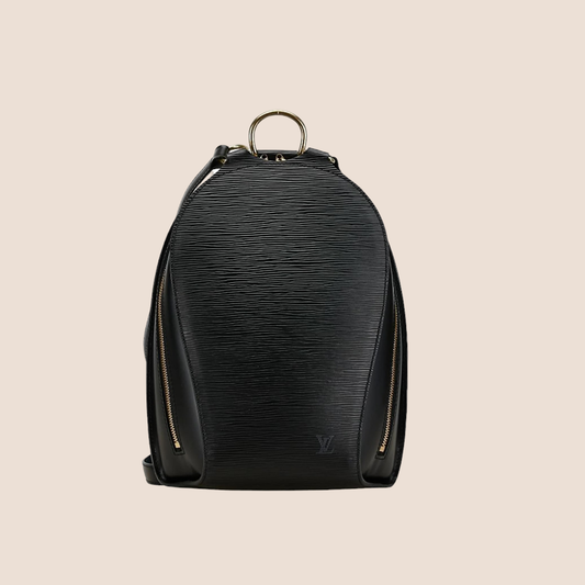 LOUIS VUITTON BLACK EPI LEATHER MABILLON BACKPACK