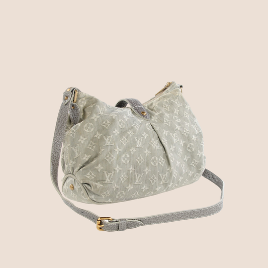 LOUIS VUITTON GREY MONOGRAM DENIM SLIGHTLY BAG