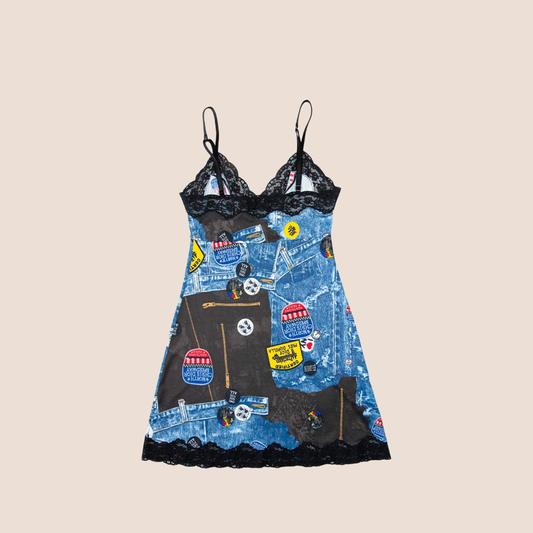 CHRISTIAN DIOR 2001 TROMPE L'OEIL MISS DIORELLA MINI DRESS