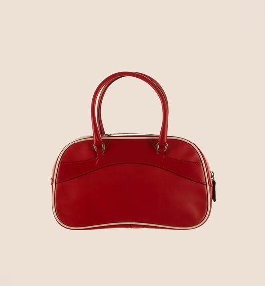PRADA 2000 RED VITELLO DRIVE BOWLING BAG
